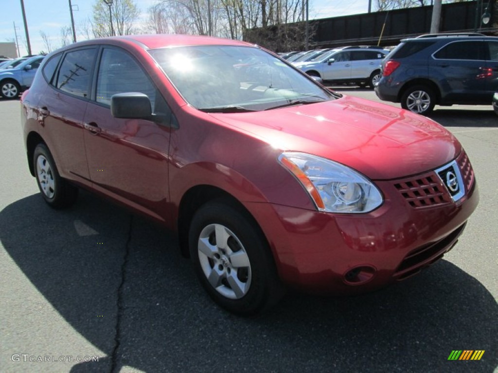 2009 Rogue S AWD - Venom Red / Gray photo #4