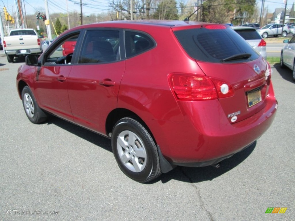 2009 Rogue S AWD - Venom Red / Gray photo #8