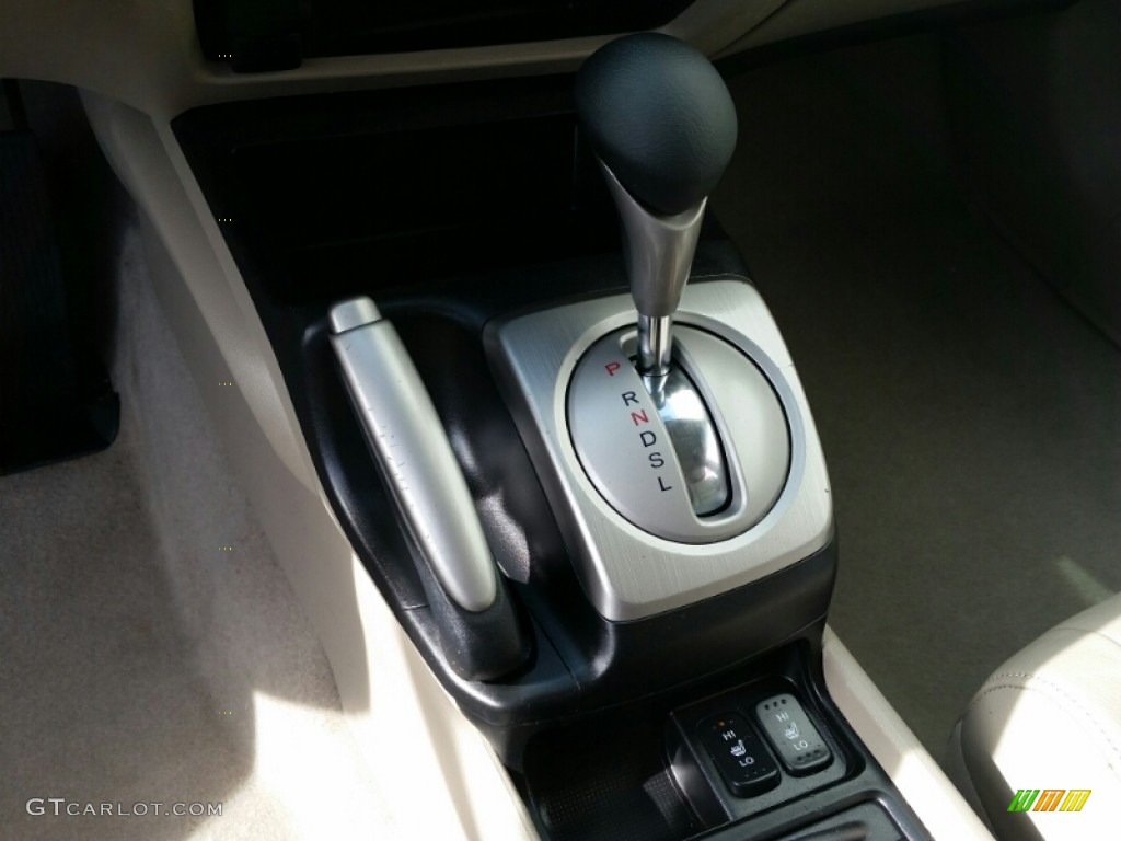 2009 Civic Hybrid Sedan - Magnetic Pearl / Beige photo #16