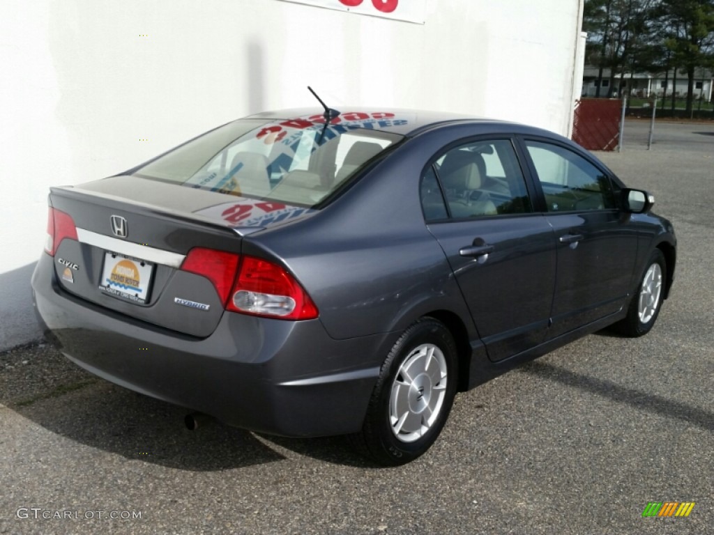 2009 Civic Hybrid Sedan - Magnetic Pearl / Beige photo #21