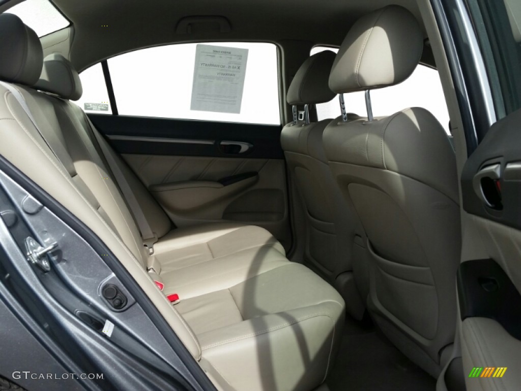 2009 Civic Hybrid Sedan - Magnetic Pearl / Beige photo #24