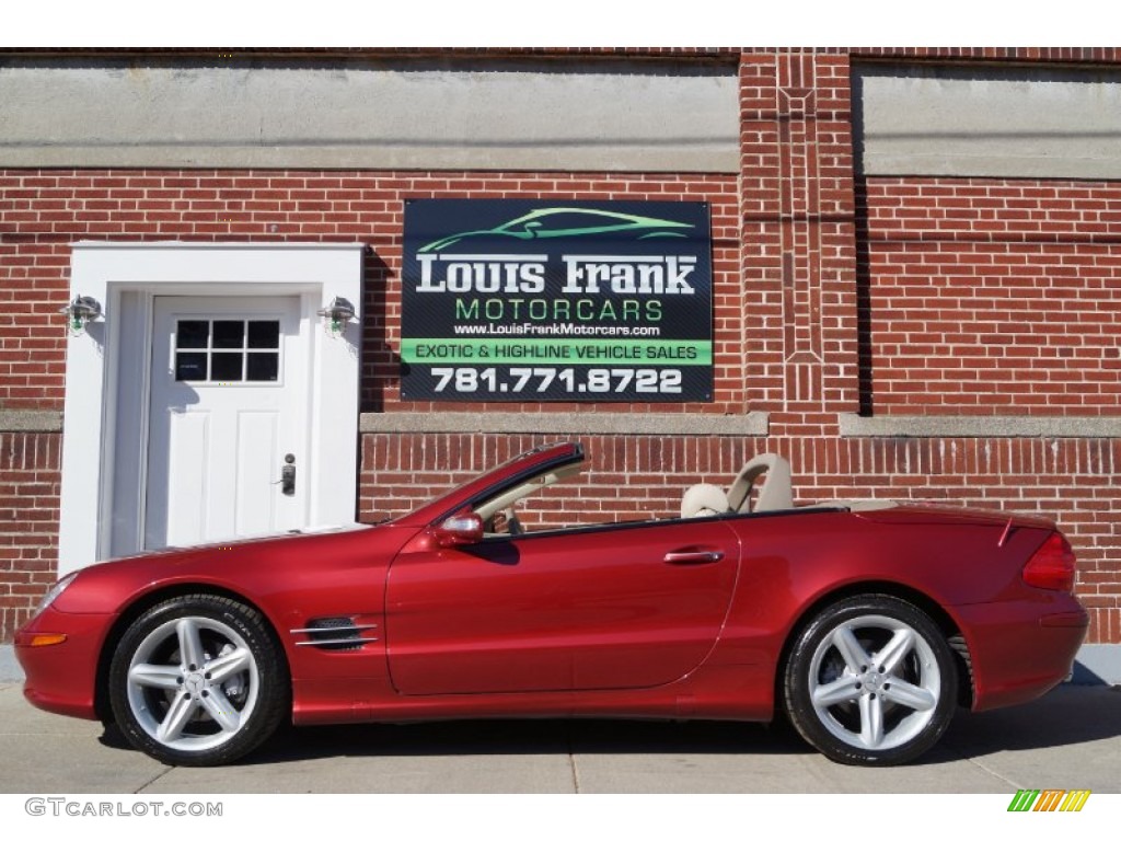 2006 SL 500 Roadster - Firemist Red Metallic / Stone photo #1