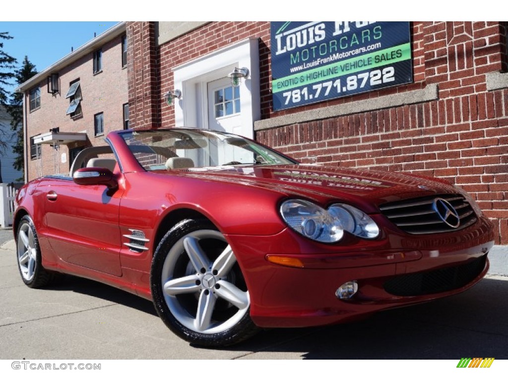 2006 SL 500 Roadster - Firemist Red Metallic / Stone photo #2