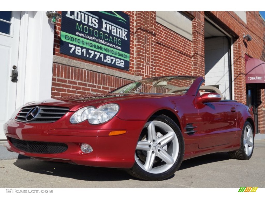 2006 SL 500 Roadster - Firemist Red Metallic / Stone photo #4