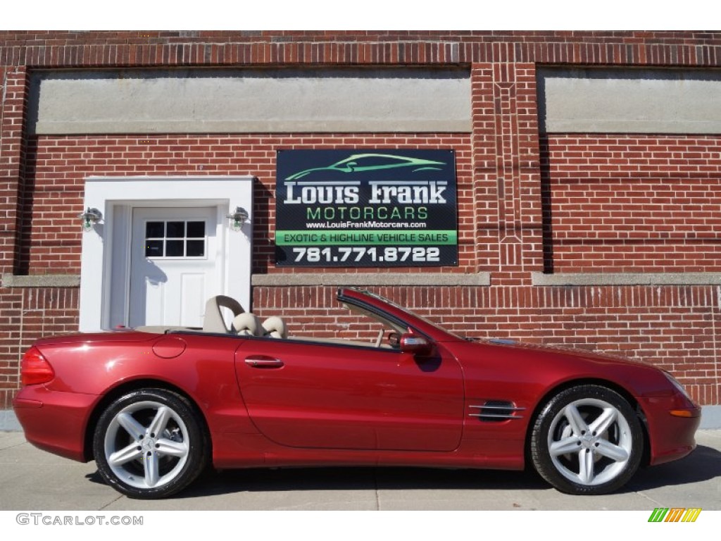 2006 SL 500 Roadster - Firemist Red Metallic / Stone photo #6