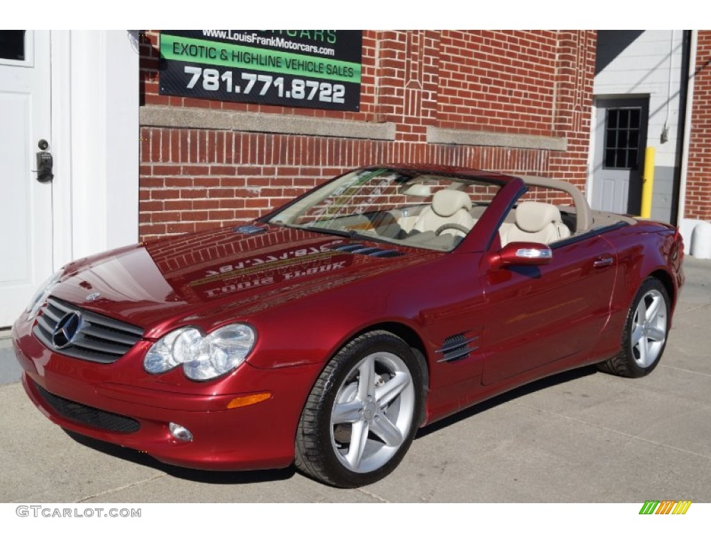 2006 SL 500 Roadster - Firemist Red Metallic / Stone photo #9