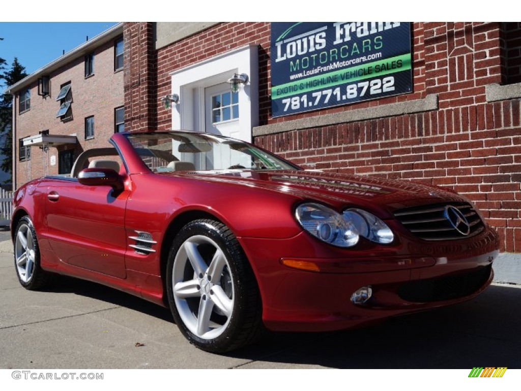 2006 SL 500 Roadster - Firemist Red Metallic / Stone photo #10