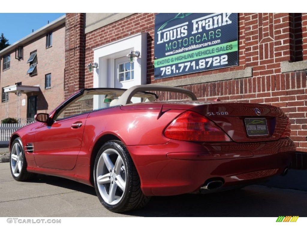 2006 SL 500 Roadster - Firemist Red Metallic / Stone photo #11