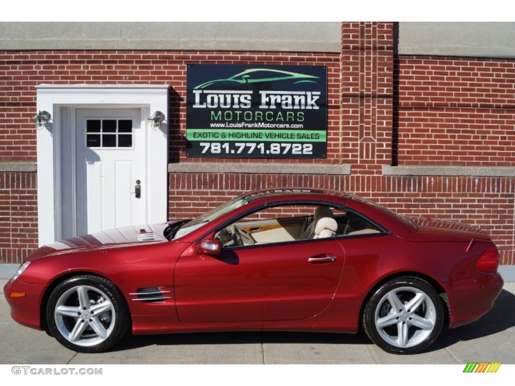 2006 SL 500 Roadster - Firemist Red Metallic / Stone photo #26