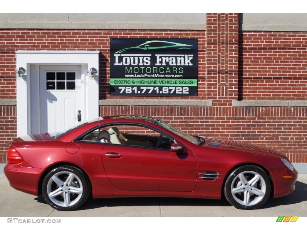 2006 SL 500 Roadster - Firemist Red Metallic / Stone photo #27