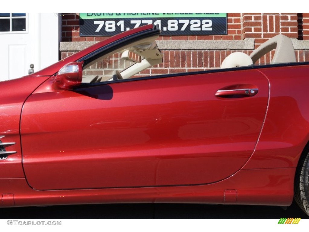2006 SL 500 Roadster - Firemist Red Metallic / Stone photo #33