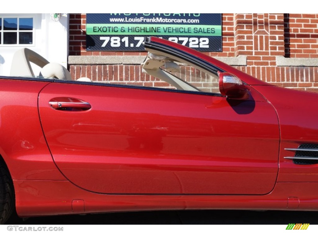 2006 SL 500 Roadster - Firemist Red Metallic / Stone photo #34