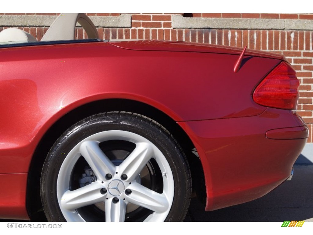 2006 SL 500 Roadster - Firemist Red Metallic / Stone photo #35