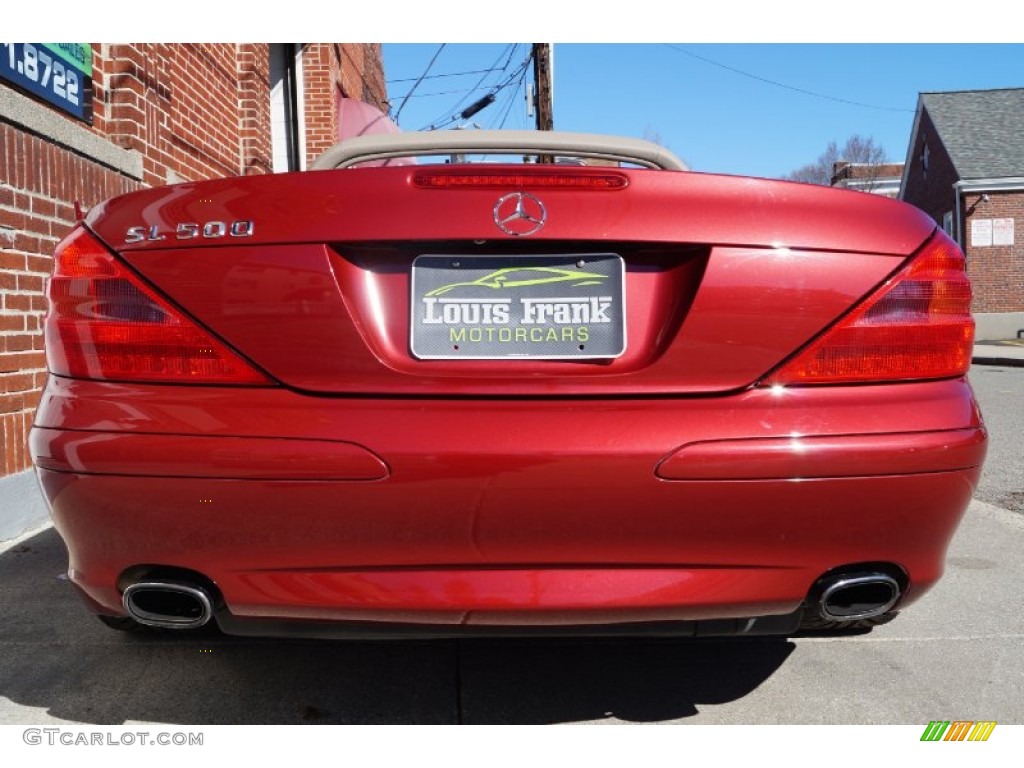 2006 SL 500 Roadster - Firemist Red Metallic / Stone photo #37