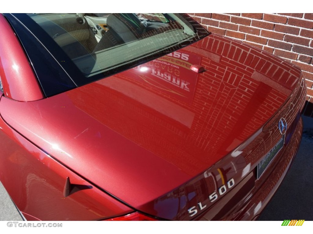 2006 SL 500 Roadster - Firemist Red Metallic / Stone photo #42