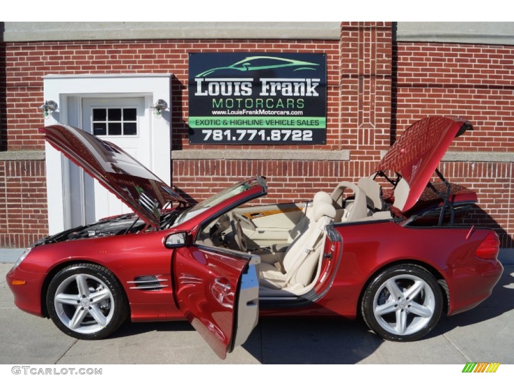 2006 SL 500 Roadster - Firemist Red Metallic / Stone photo #44