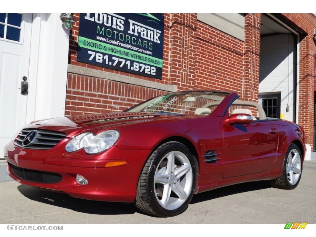 2006 SL 500 Roadster - Firemist Red Metallic / Stone photo #56