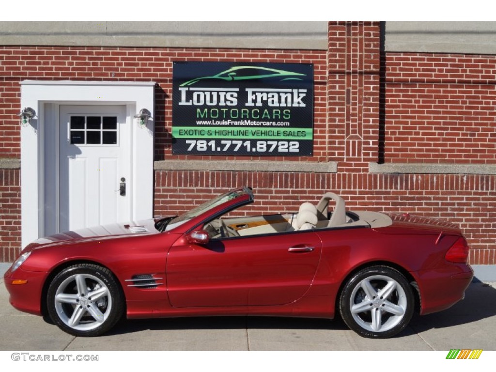 2006 SL 500 Roadster - Firemist Red Metallic / Stone photo #59