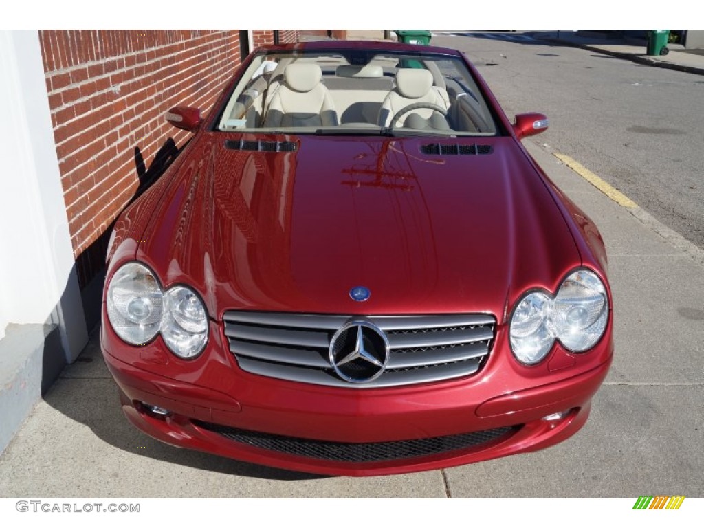 2006 SL 500 Roadster - Firemist Red Metallic / Stone photo #72