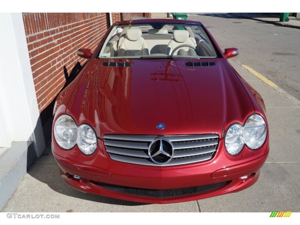 2006 SL 500 Roadster - Firemist Red Metallic / Stone photo #74