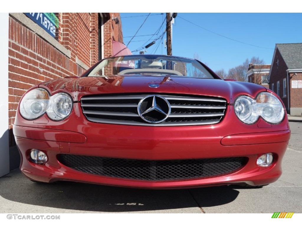 2006 SL 500 Roadster - Firemist Red Metallic / Stone photo #75