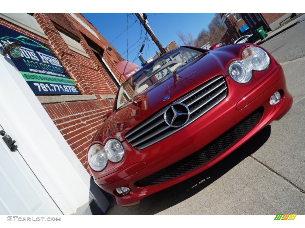 2006 SL 500 Roadster - Firemist Red Metallic / Stone photo #76