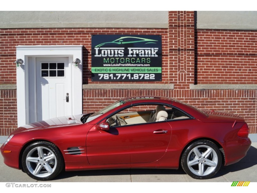 2006 SL 500 Roadster - Firemist Red Metallic / Stone photo #95