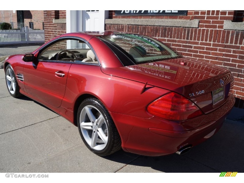 2006 SL 500 Roadster - Firemist Red Metallic / Stone photo #97