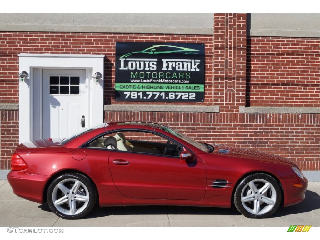 2006 SL 500 Roadster - Firemist Red Metallic / Stone photo #102