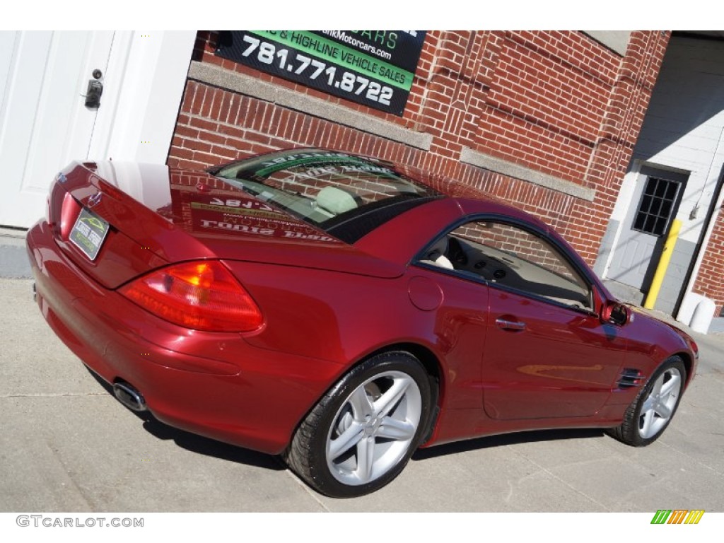 2006 SL 500 Roadster - Firemist Red Metallic / Stone photo #104