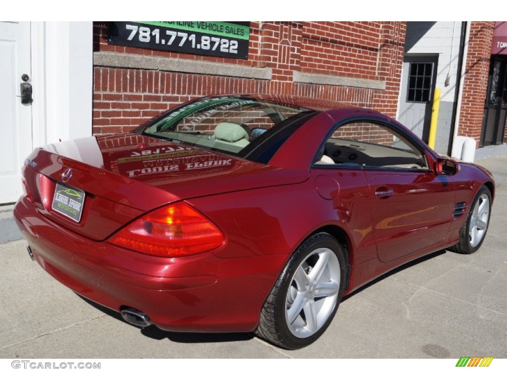 2006 SL 500 Roadster - Firemist Red Metallic / Stone photo #105