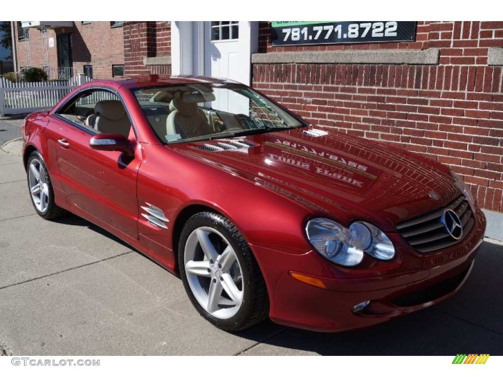 2006 SL 500 Roadster - Firemist Red Metallic / Stone photo #107