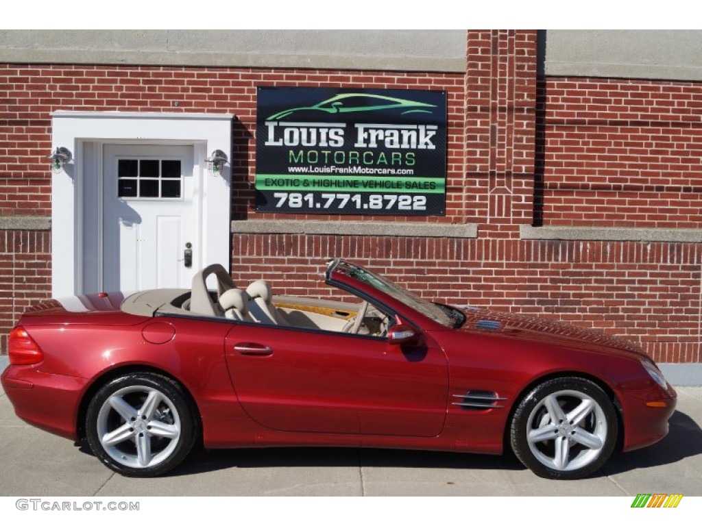 2006 SL 500 Roadster - Firemist Red Metallic / Stone photo #110