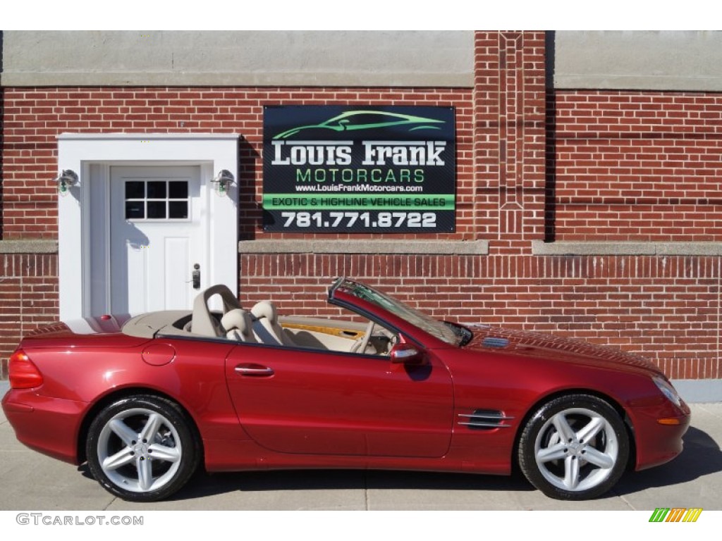 2006 SL 500 Roadster - Firemist Red Metallic / Stone photo #112