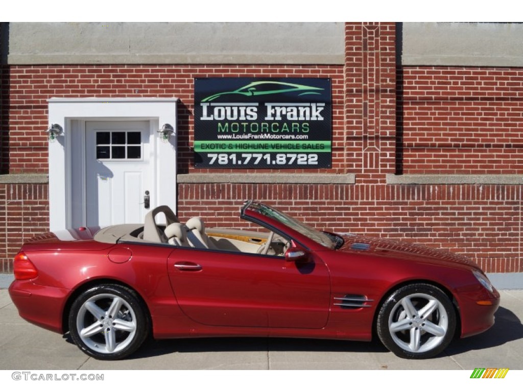 2006 SL 500 Roadster - Firemist Red Metallic / Stone photo #113