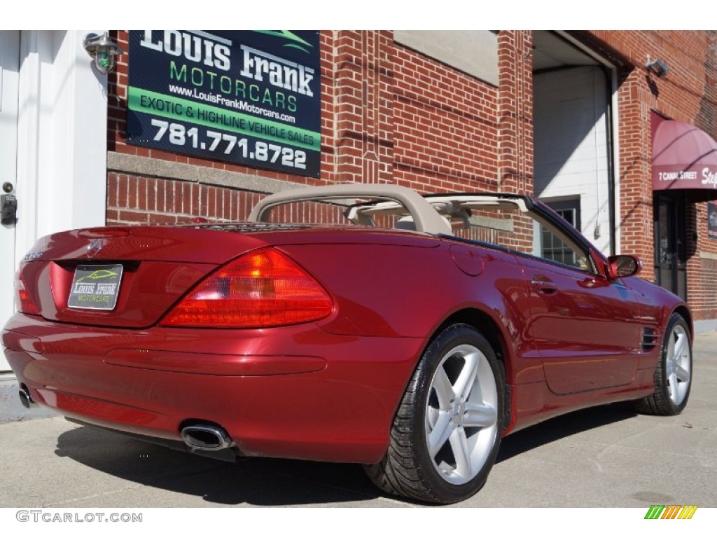 2006 SL 500 Roadster - Firemist Red Metallic / Stone photo #114