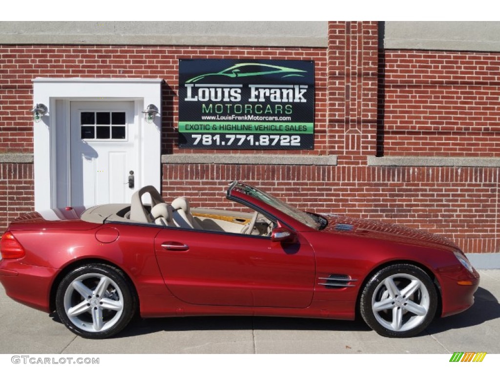 2006 SL 500 Roadster - Firemist Red Metallic / Stone photo #115