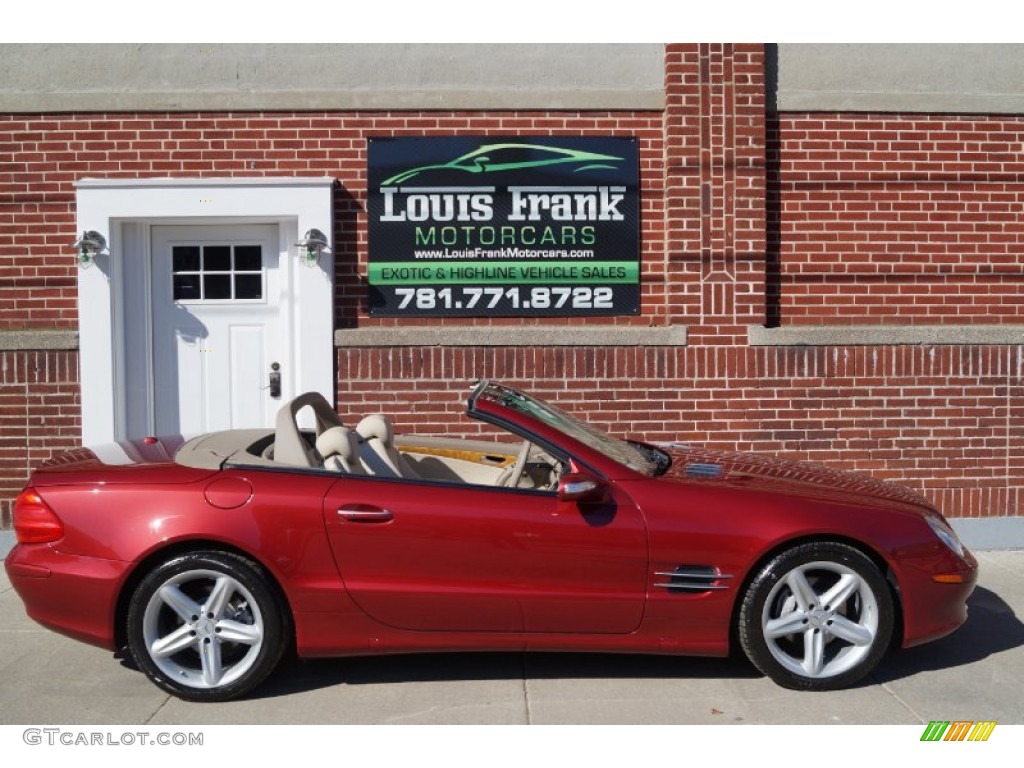 2006 SL 500 Roadster - Firemist Red Metallic / Stone photo #116