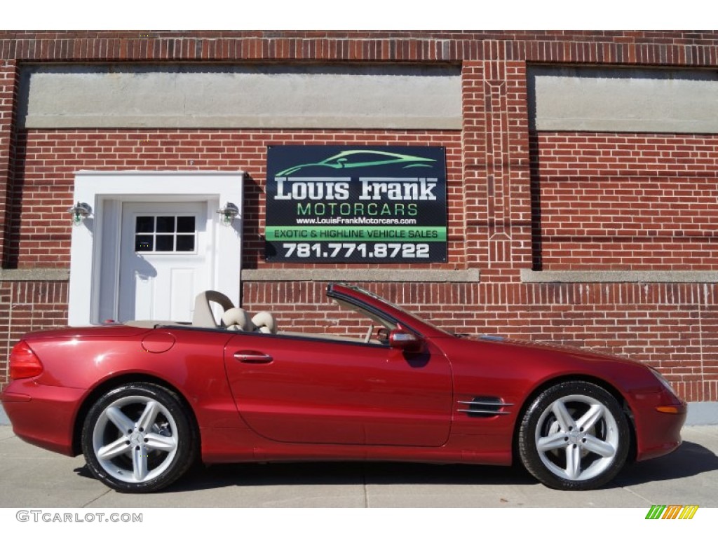 2006 SL 500 Roadster - Firemist Red Metallic / Stone photo #117
