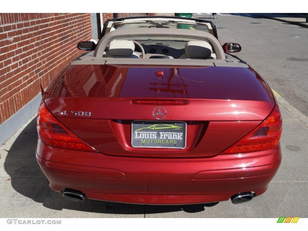 2006 SL 500 Roadster - Firemist Red Metallic / Stone photo #128