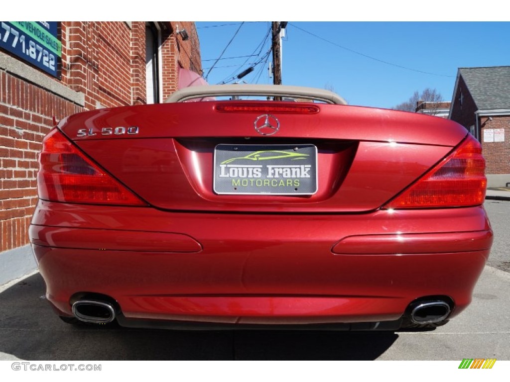 2006 SL 500 Roadster - Firemist Red Metallic / Stone photo #129
