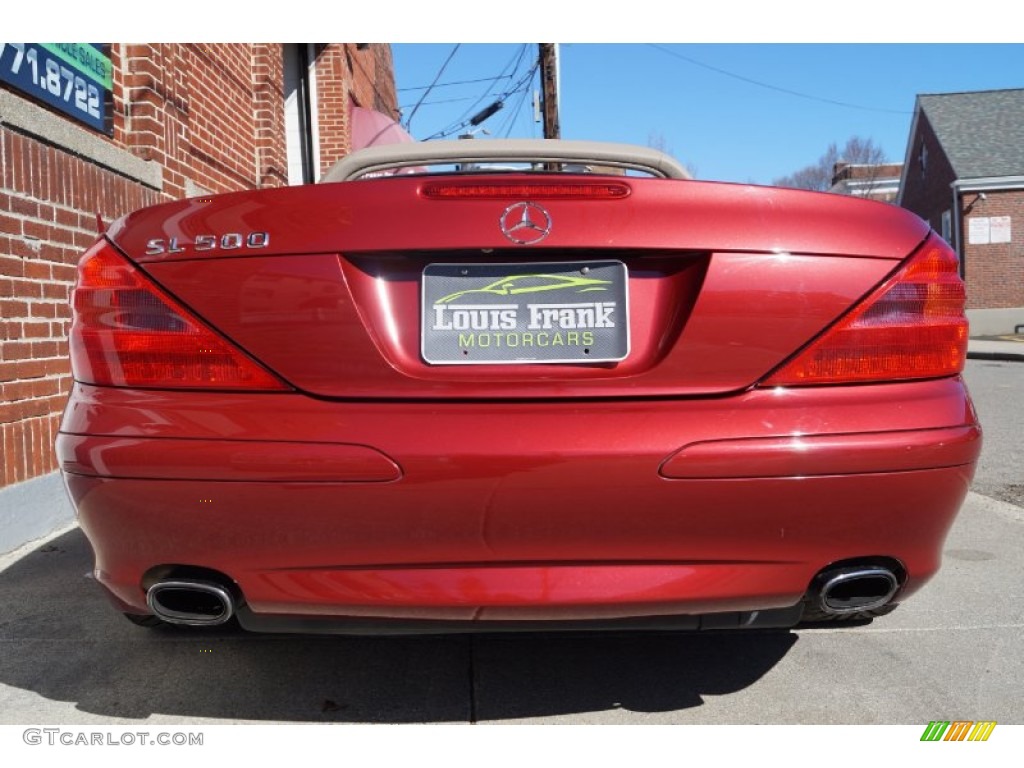 2006 SL 500 Roadster - Firemist Red Metallic / Stone photo #130