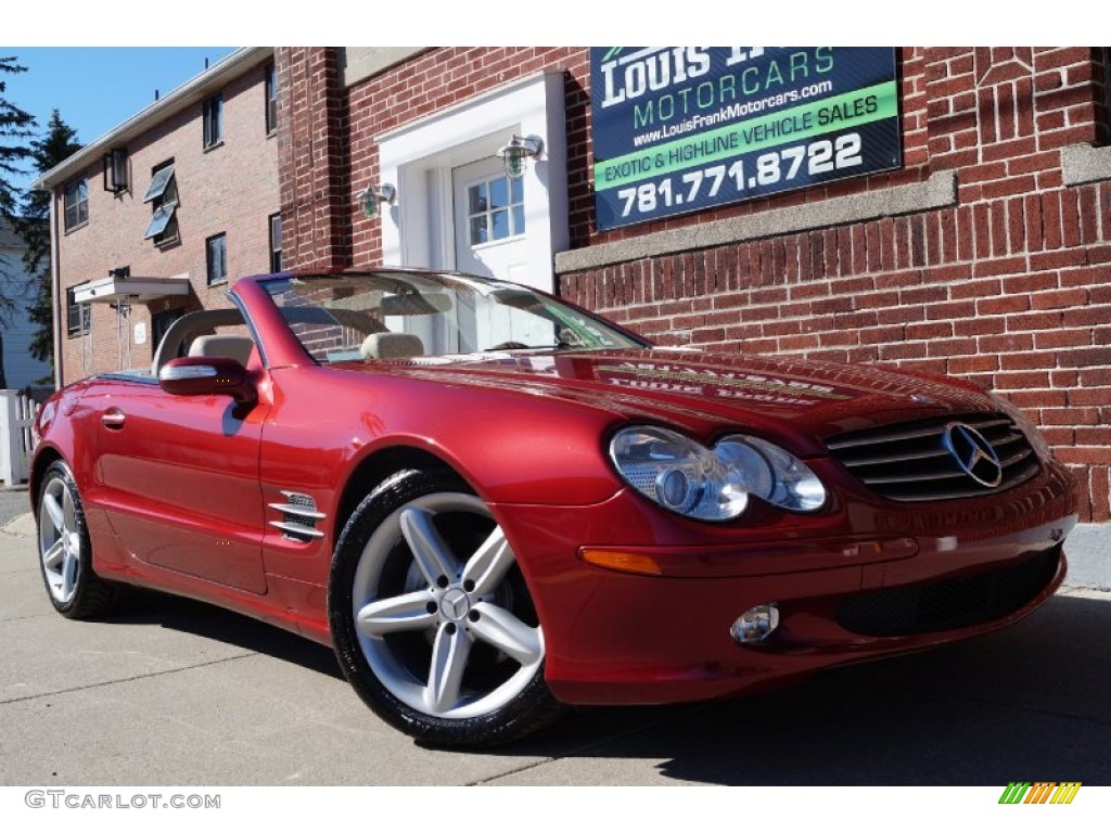 2006 SL 500 Roadster - Firemist Red Metallic / Stone photo #140