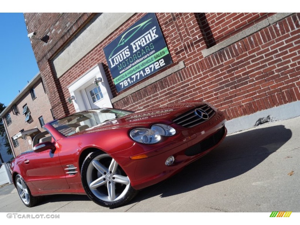 2006 SL 500 Roadster - Firemist Red Metallic / Stone photo #141