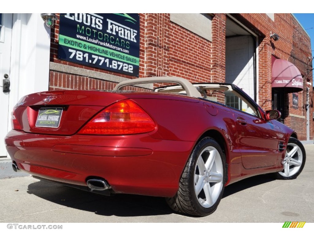 2006 SL 500 Roadster - Firemist Red Metallic / Stone photo #144