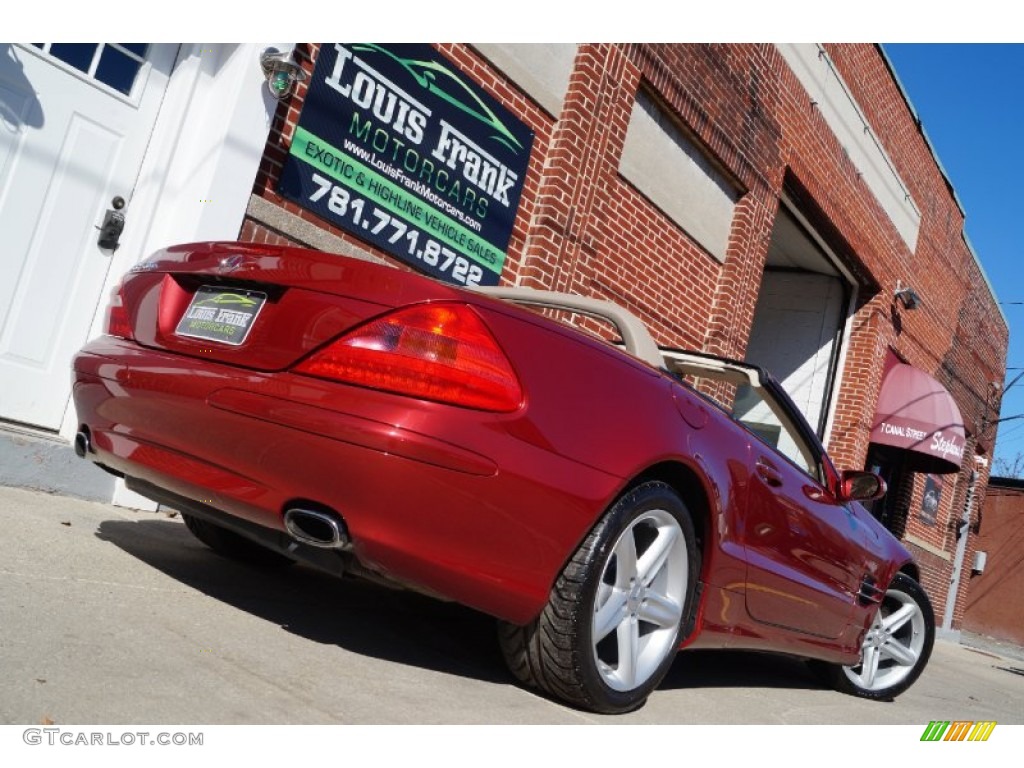 2006 SL 500 Roadster - Firemist Red Metallic / Stone photo #145