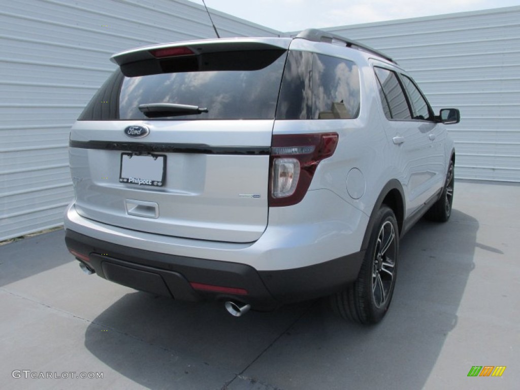 2015 Explorer Sport 4WD - Ingot Silver / Sport Charcoal Black photo #4