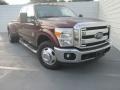 2015 Bronze Fire Ford F350 Super Duty Lariat Crew Cab DRW  photo #1