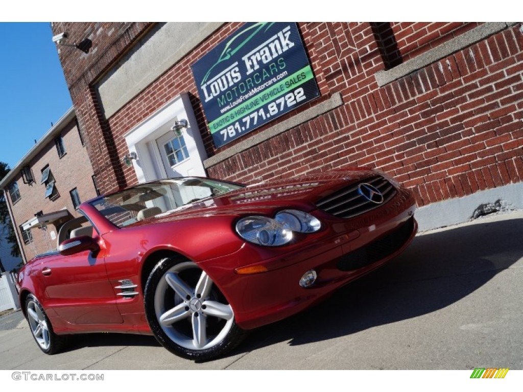 2006 SL 500 Roadster - Firemist Red Metallic / Stone photo #214