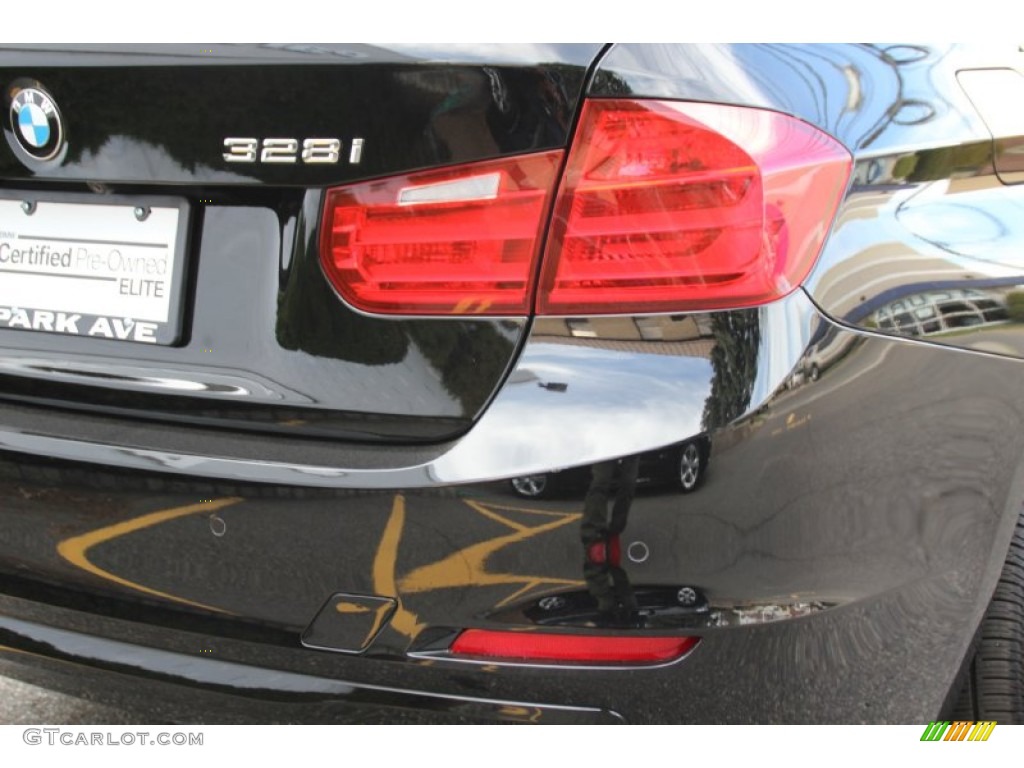 2015 3 Series 328i xDrive Sedan - Jet Black / Black photo #24